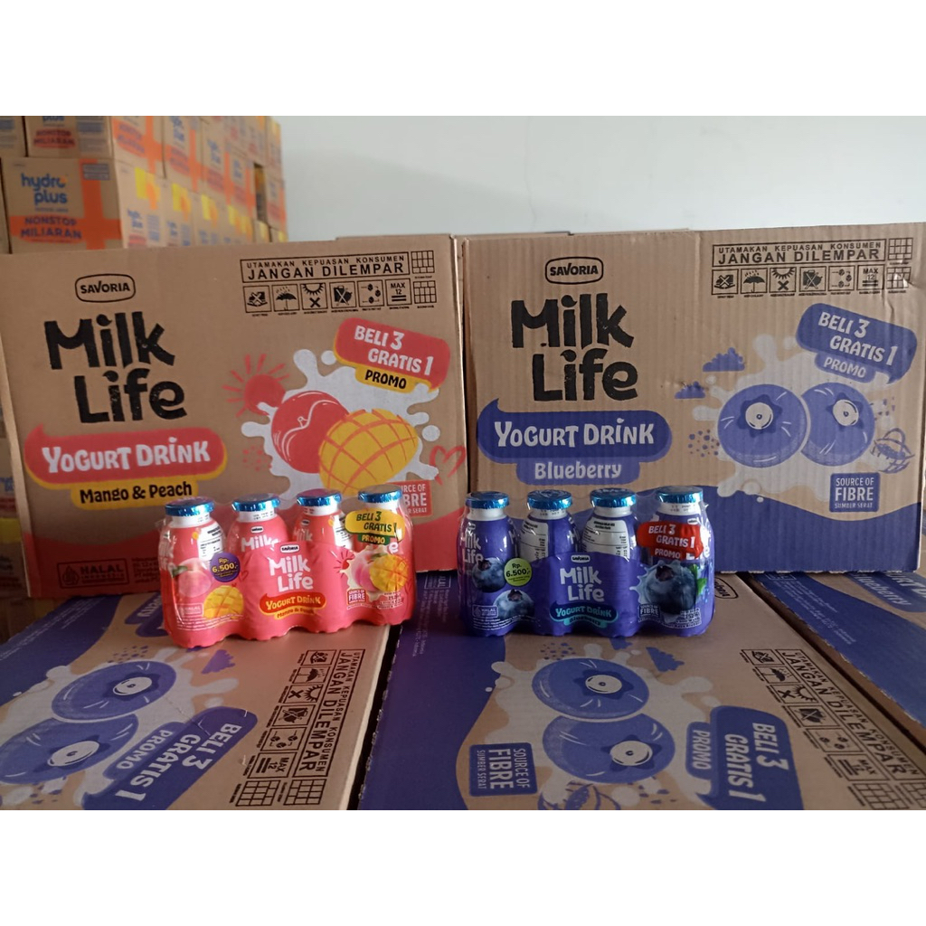 

Yoguart Drink Milk Life 252gr Promo Kemasan 1 Pack isi 4 Botol