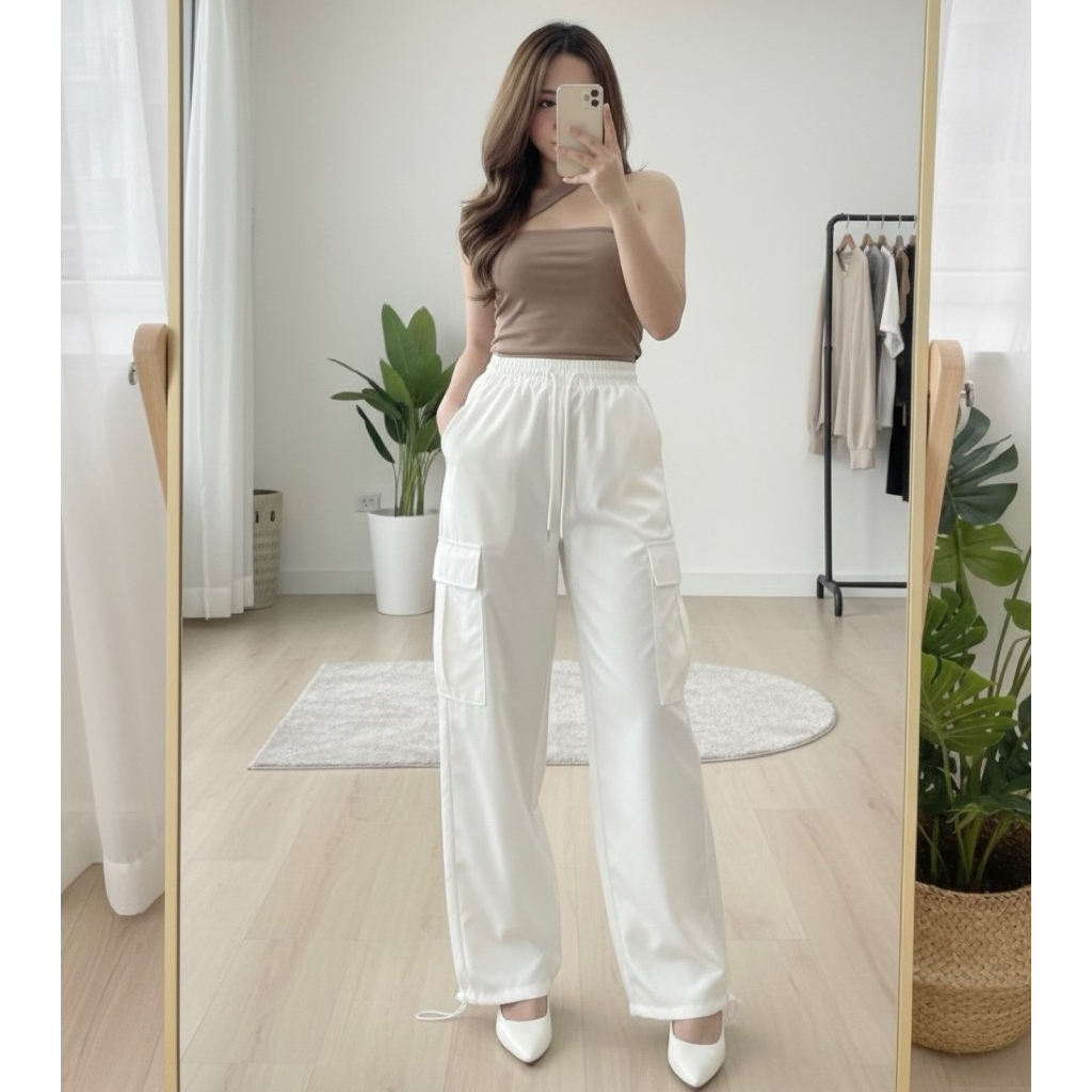 Celana Cargo Wanita A&K Import BKK | Celana Kargo Wanita Premium | Celana Cargo Wanita Import