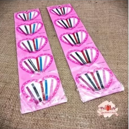 Jepit Lidi - Paket Jepit Rambut Cantik Warna-Warni
