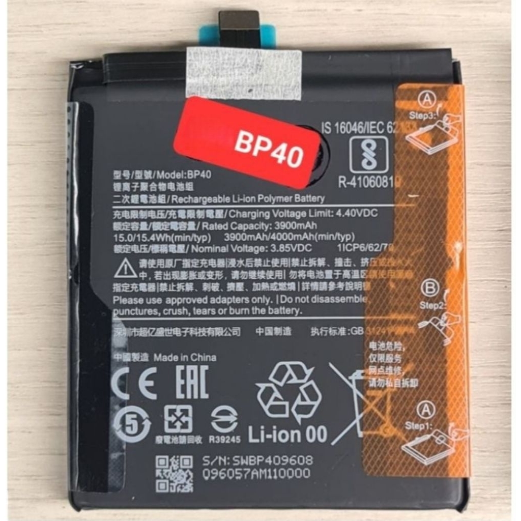 Baterai Batre Battery HP Xiaom Mi 9T / Mi 9T PRO Model Batrei BP-40 BP40