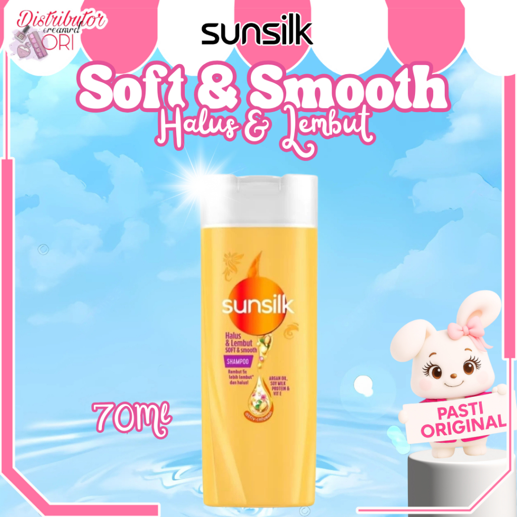 Sunsilk Shampo Soft & Smooth 70ml | Distributor Cream Ori
