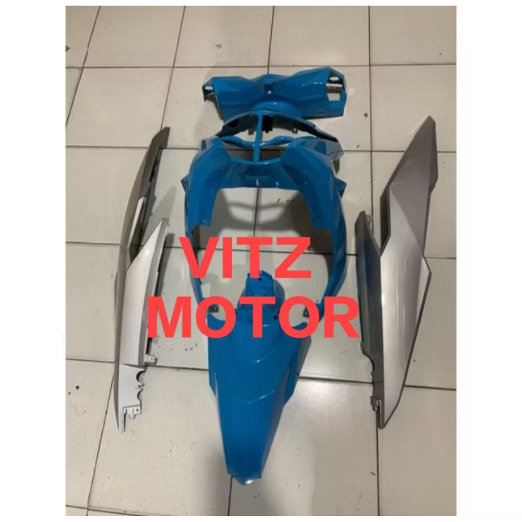 cover full body halus Honda beat new echo esp 2016 2017 2018 2019 warna biru silver