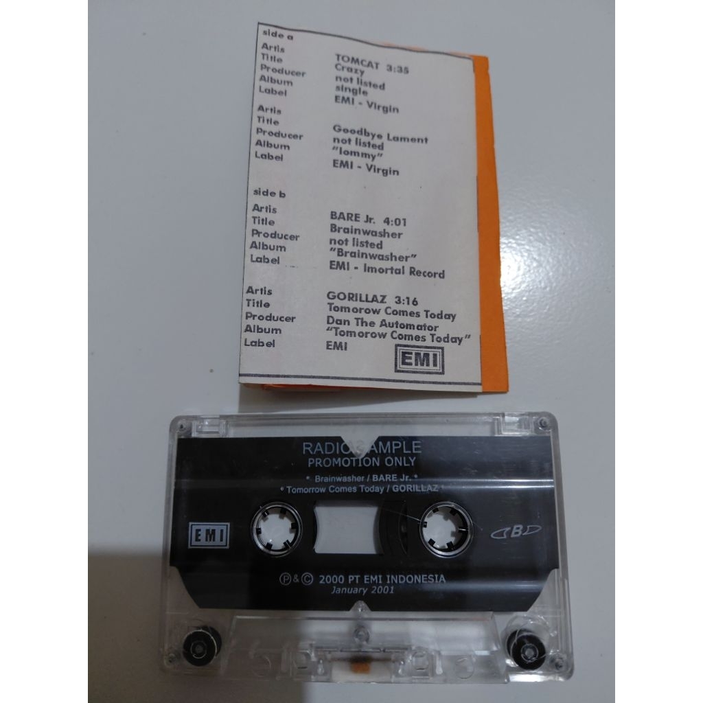 Kaset Original Promo Single Radio - Gorillaz