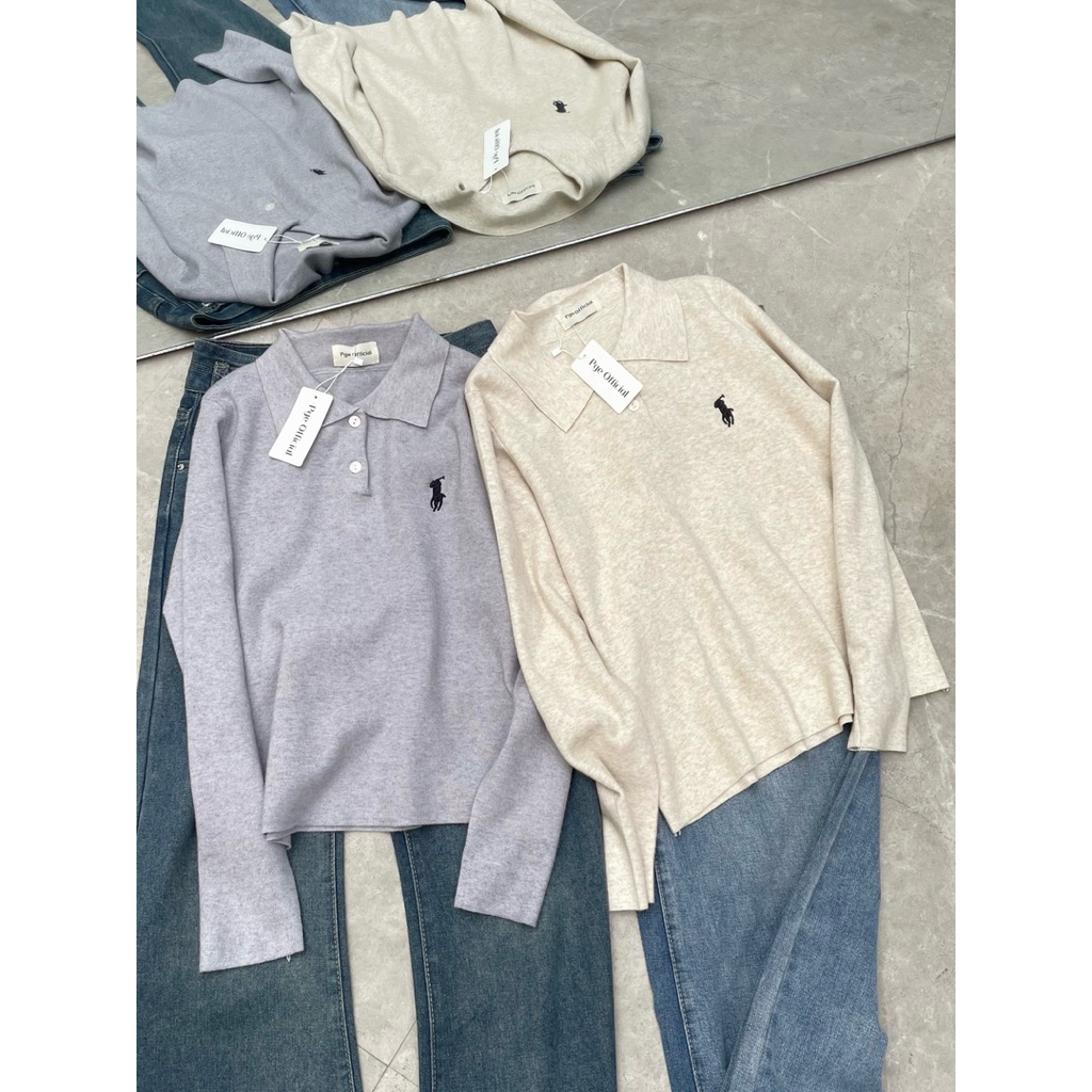 PGE OFFICIAL | ARU TOP | Atasan Panjang | Atasan Wanita Lengan Panjang | Knitwear | Top | Atasan Bas