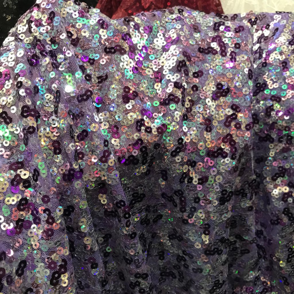 kain tille payet sequin - kain 1000 Payet - kain tulle payet - kain butik - kain kebaya