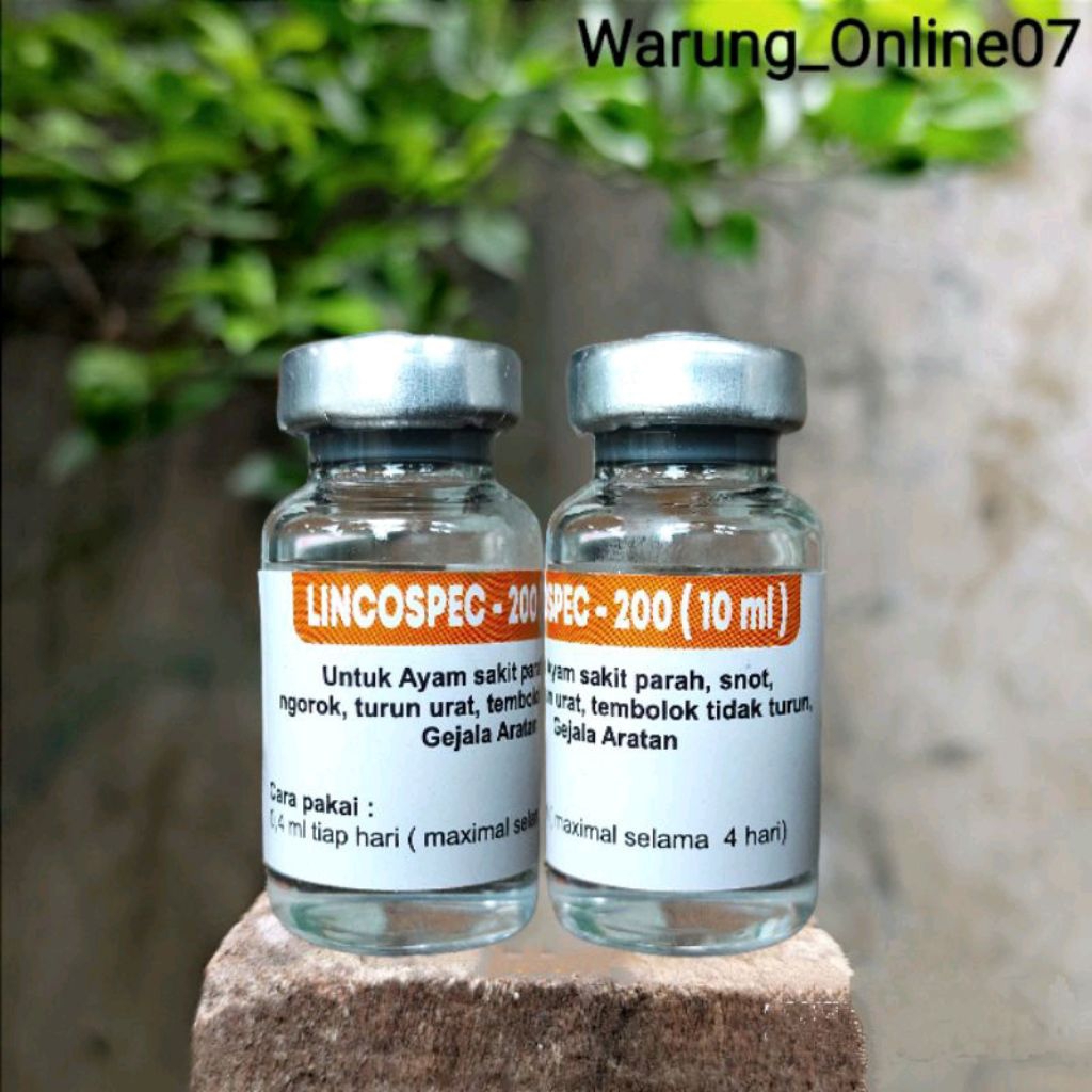 Lincospec 200 Original Dosis 10ml - 10x Lebih Bagus Dari Medoxy L dan Medoxy LA Obat Hewan Sakit Kro
