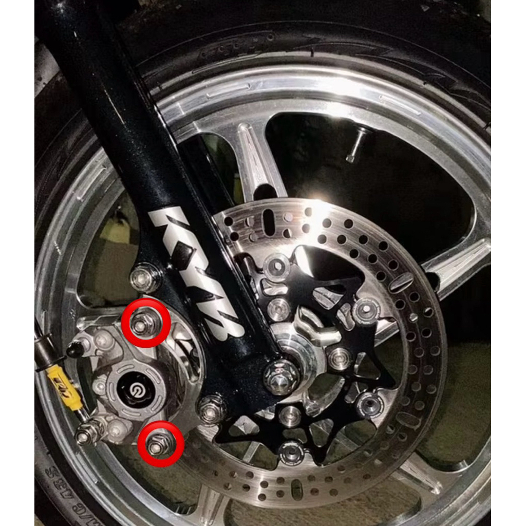 (2PCS) Baut Probolt stainless kaliper Brembo 2P Kaliper ke Breket model 2Kunci Heng Thailand