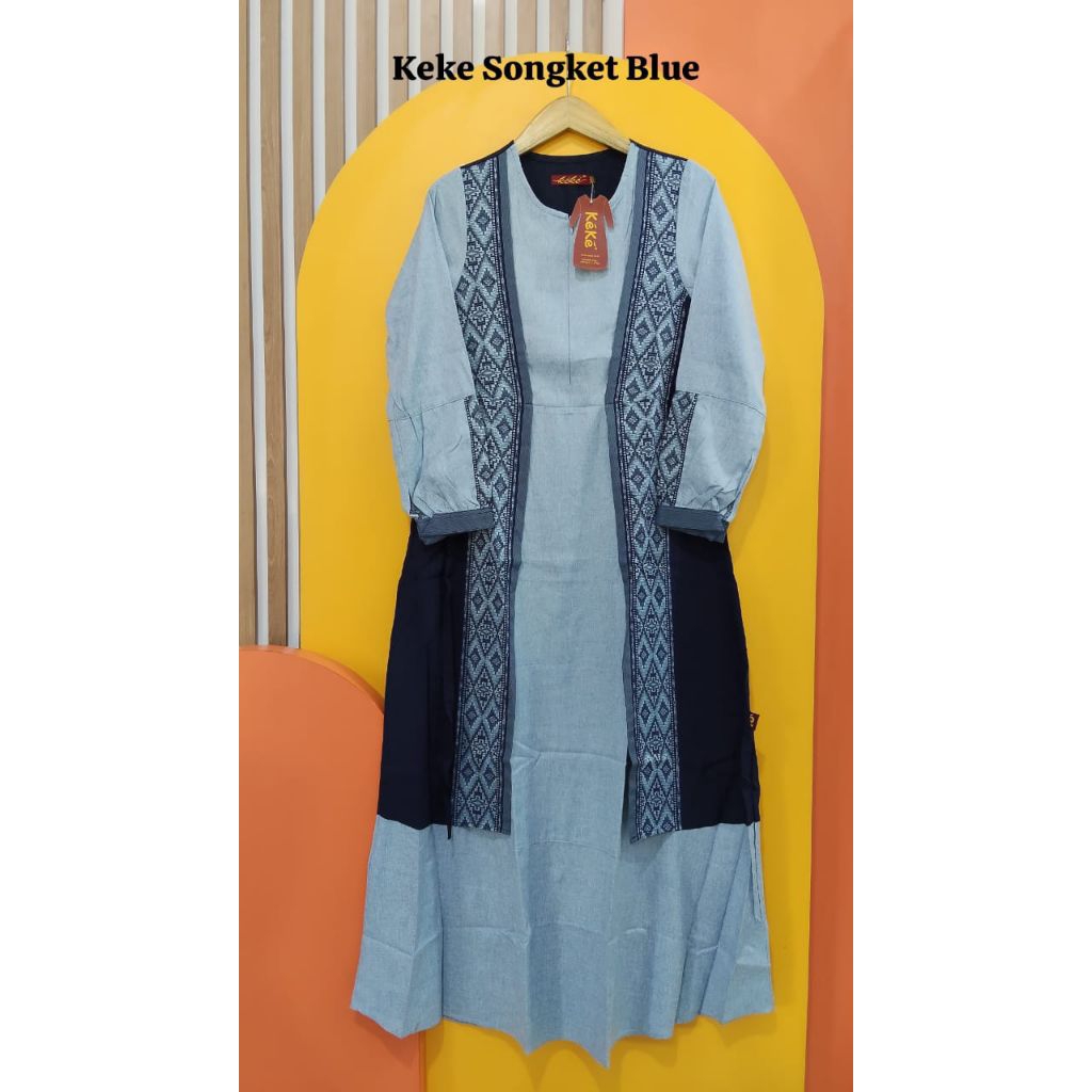 SALE GAMIS KEKE, GAMIS KEKE PROMO BIG SALE, GAMIS KEKE SONGKET PROMO