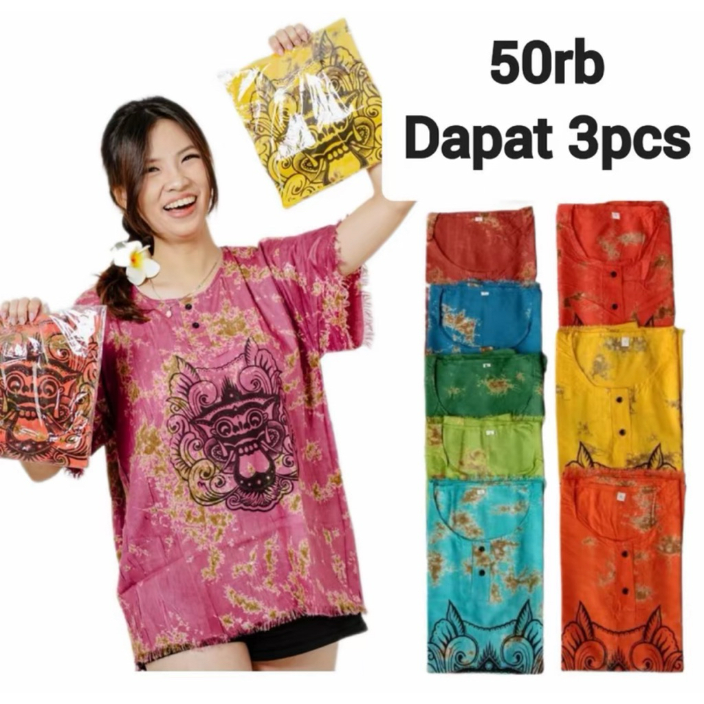 Baju Barong Bali Jumbo M L XL XXL Kaos Barongan Dewasa Pria Wanita Laki-Laki Perempuan
