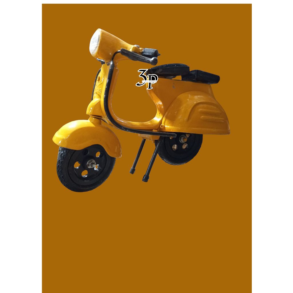TERMURAH|||COD|||Miniatur Vespa warna kuning||vespa besi||vespa perunggu||oleh oleh khas jugaogja