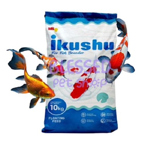 IKUSHU for Fish Breeder 10 kg Ikushu Pakan Koi Pakan Ikan Koi Floating Ikushu Pelet Ikan Koi Food Ik