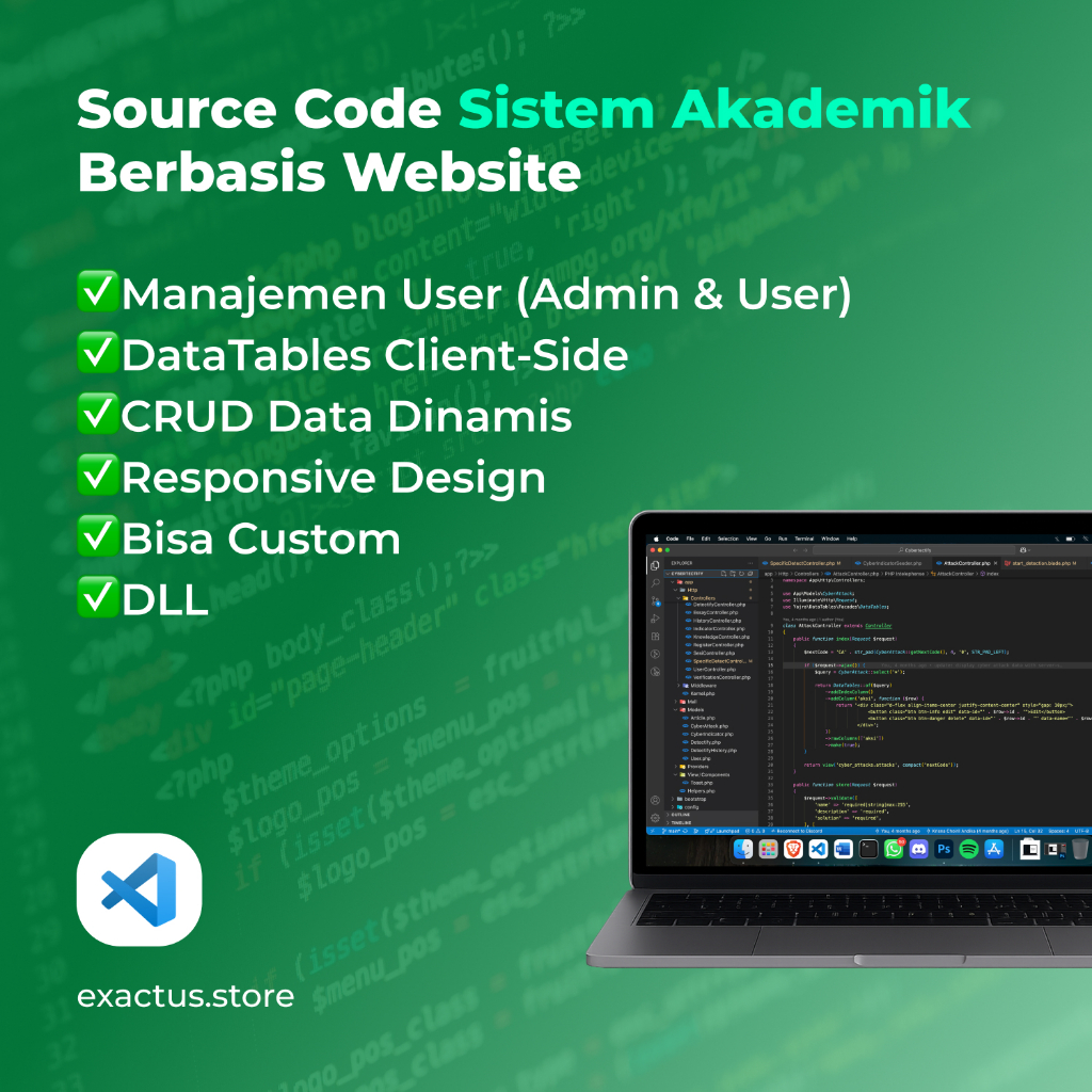 Source Code Sistem Akademik Berbasis Website | SIAKAD | Custom