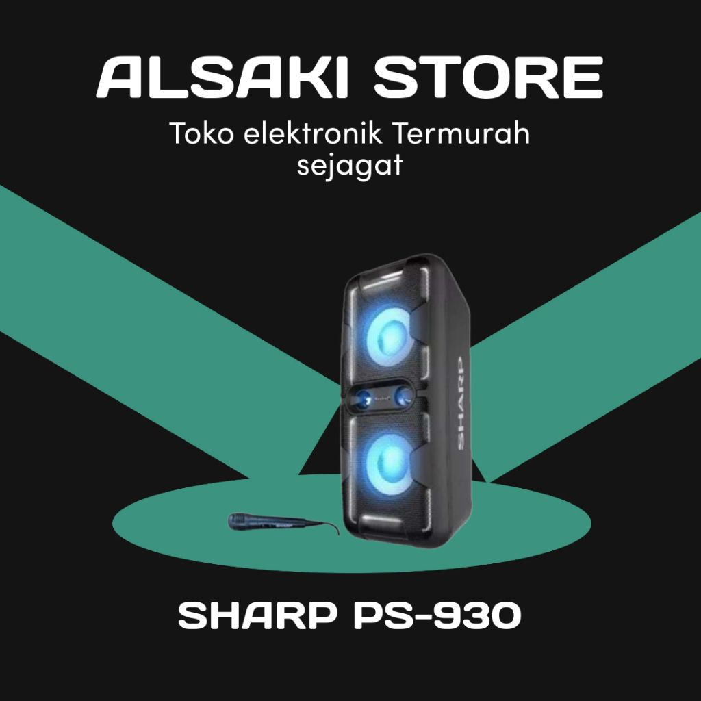 SHARP PS-930 / PS930 SPEAKER PORTABLE BLUETOOTH KARAOKE