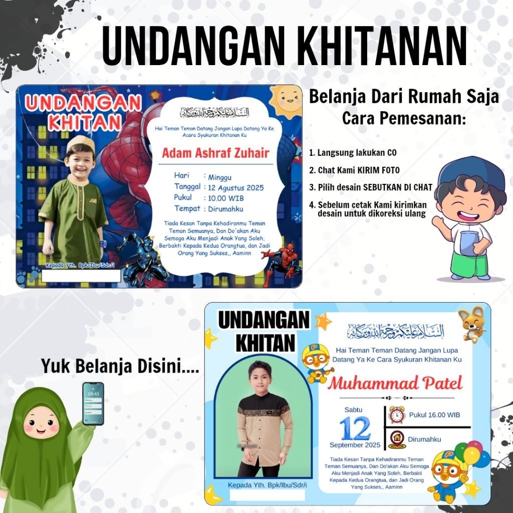 Cetak Undangan Khitanan Harga Satuan