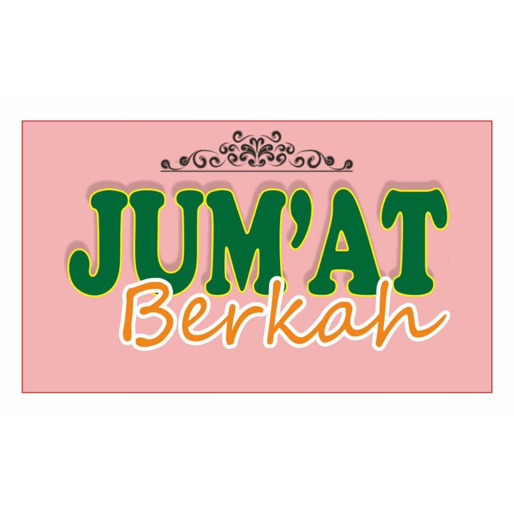 Stiker Jumat Berkah Pink. Isi 100 pcs
