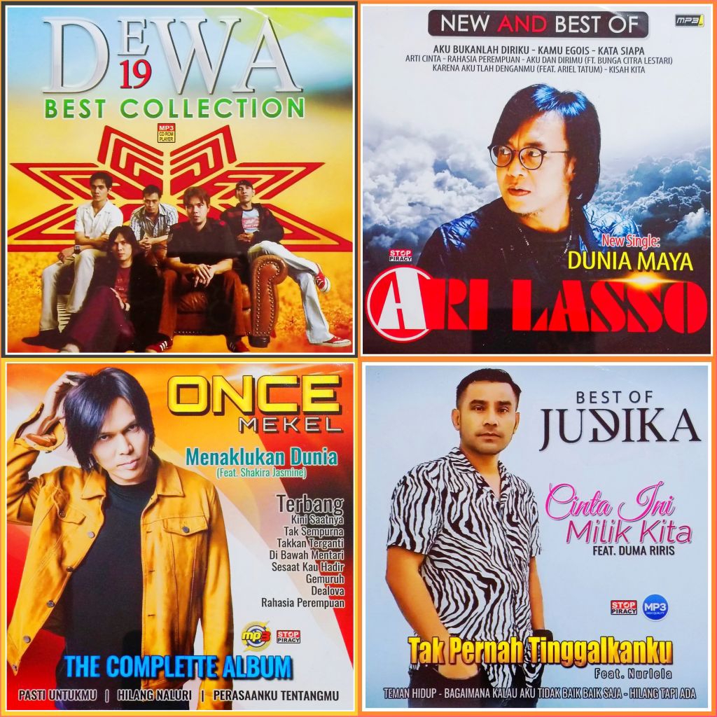 Kaset MP3 Lagu Pop Dewa - Ari Lasso - Once Mekel - Judika Album