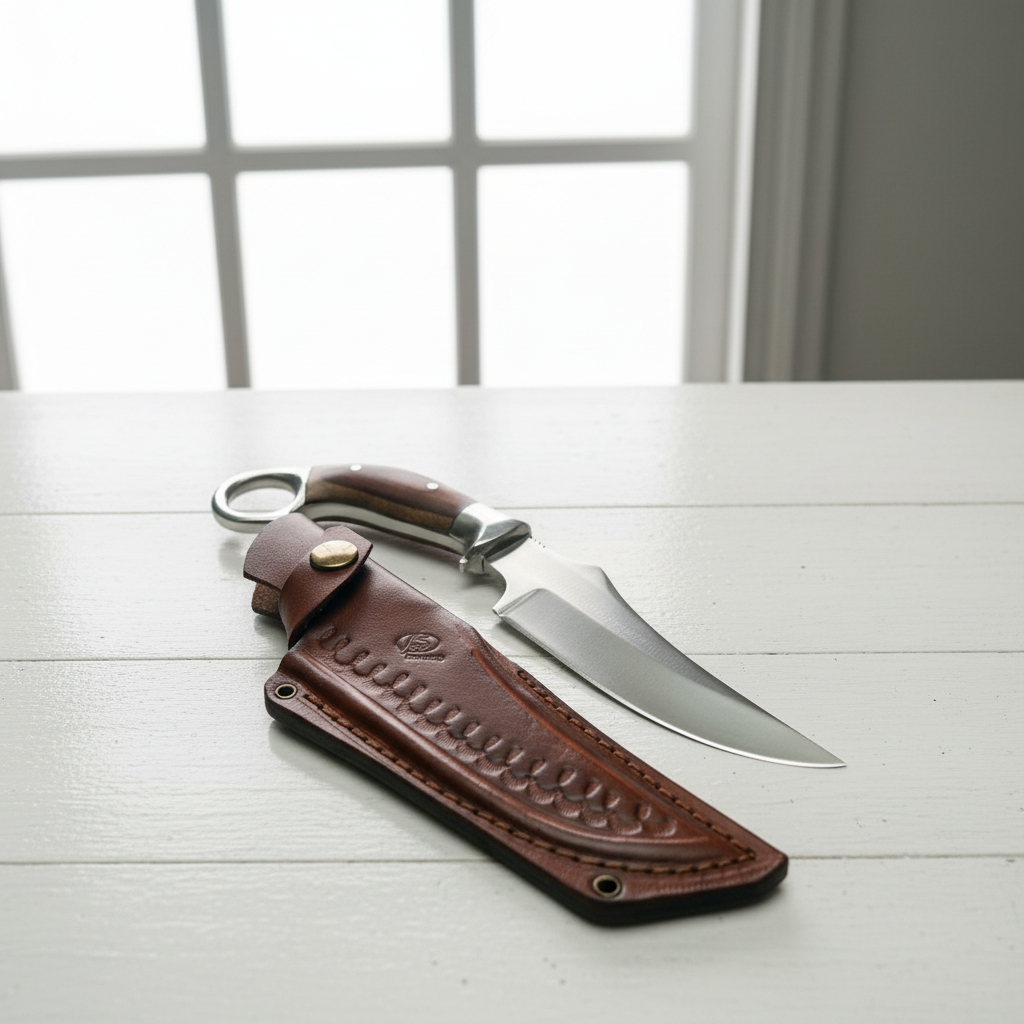 Satria Bilah - Pisau Seset Skiner Sarung Kulit