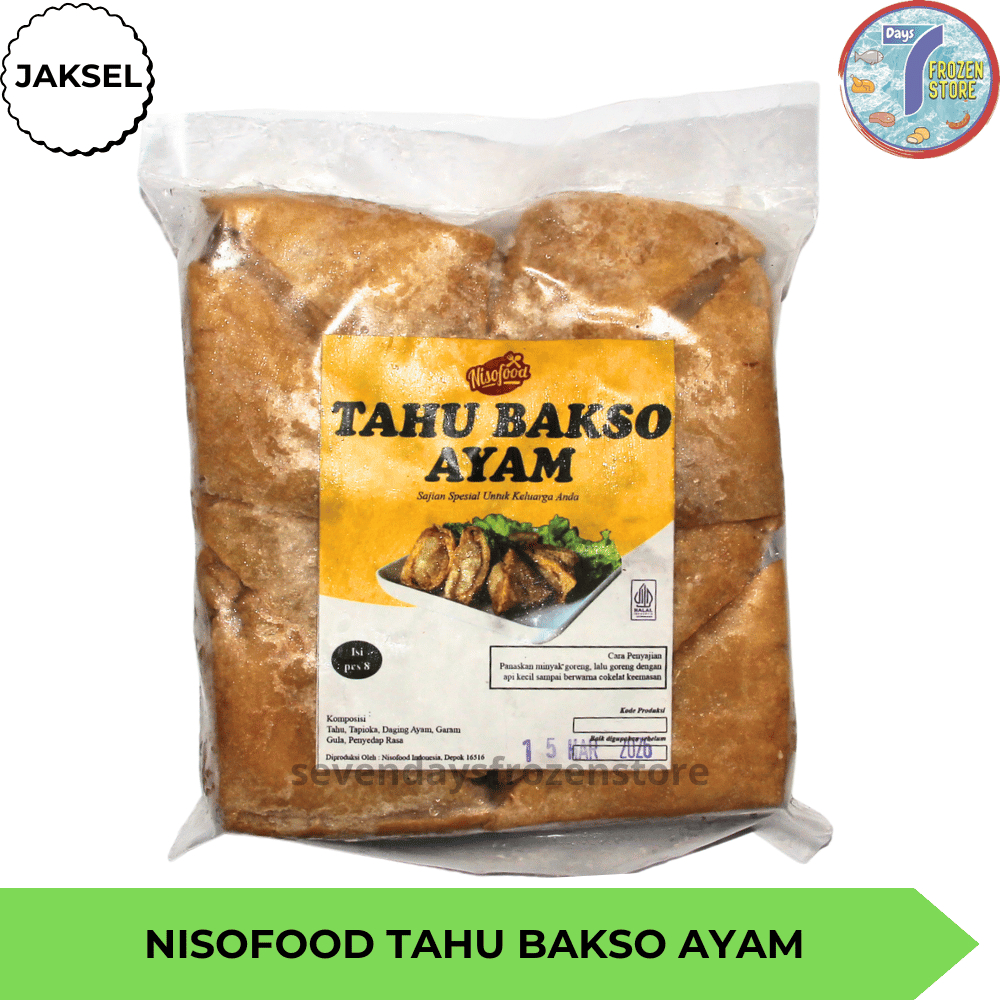 Nisofood Tahu Bakso Ayam Isi 8 Beku Frozen
