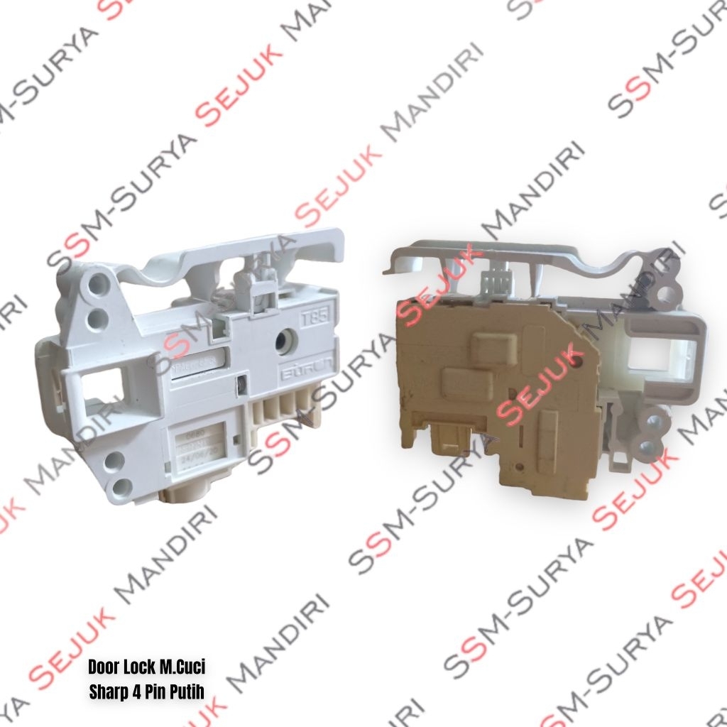 Door Switch Mesin Cuci Sharp 4 Pin Putih Door Lock Mesin Cuci Sharp Swit Pintu Mesin Cuci Sharp