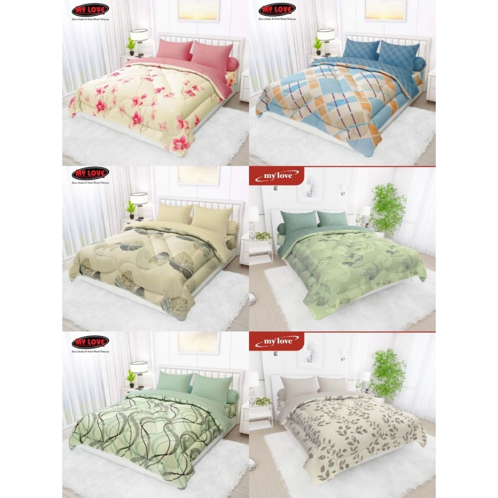My Love Bedcover Set Bantal 4 / Bedcover Set 180 MyLove
