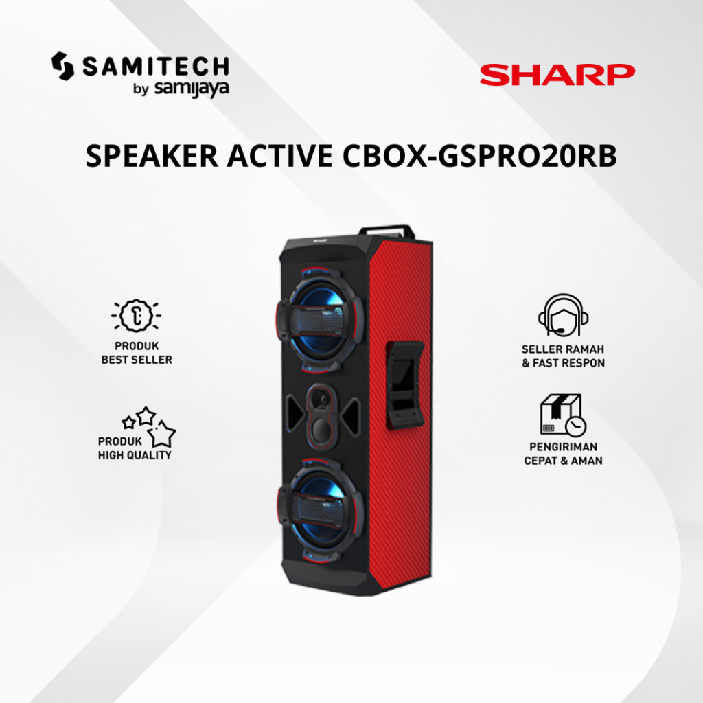SPEAKER AKTIF SHARP CBOX-GSPRO20RB CBOX GSPRO20RB