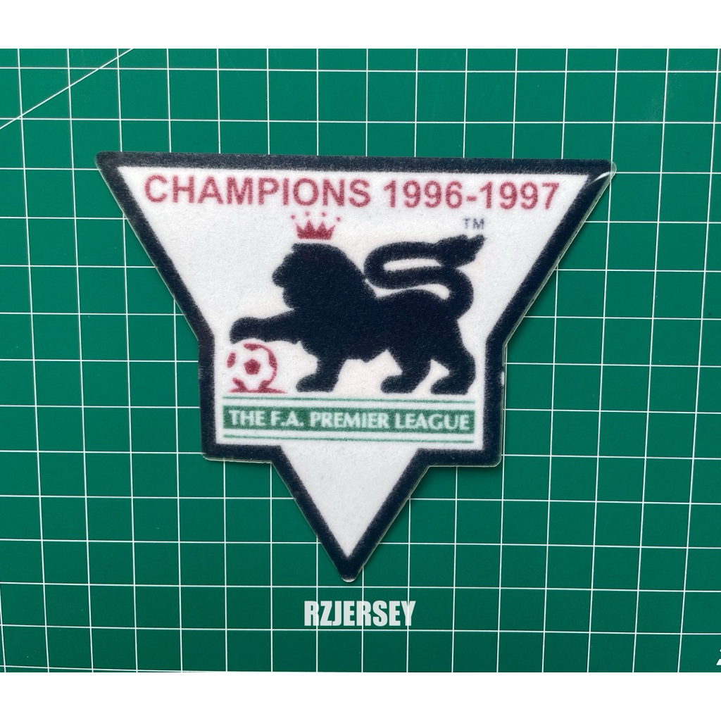 PATCH JERSEY LIGA INGGRIS CHAMPIONS GOLD 1996-1997 RETRO HK