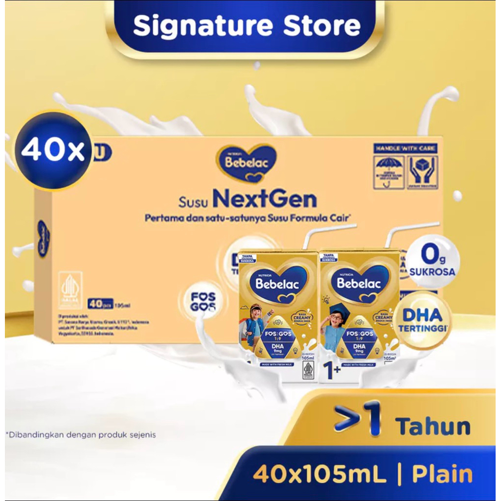 

Bebelac Susu Formula Cair Rasa Plain 105ml x 40pcs (Bebelac UHT)