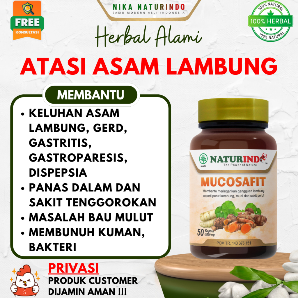 Mucosafit Obat Asam Lambung Herbal Asam Lambung Maag Gerd Herbal Mucosafit Naturindo