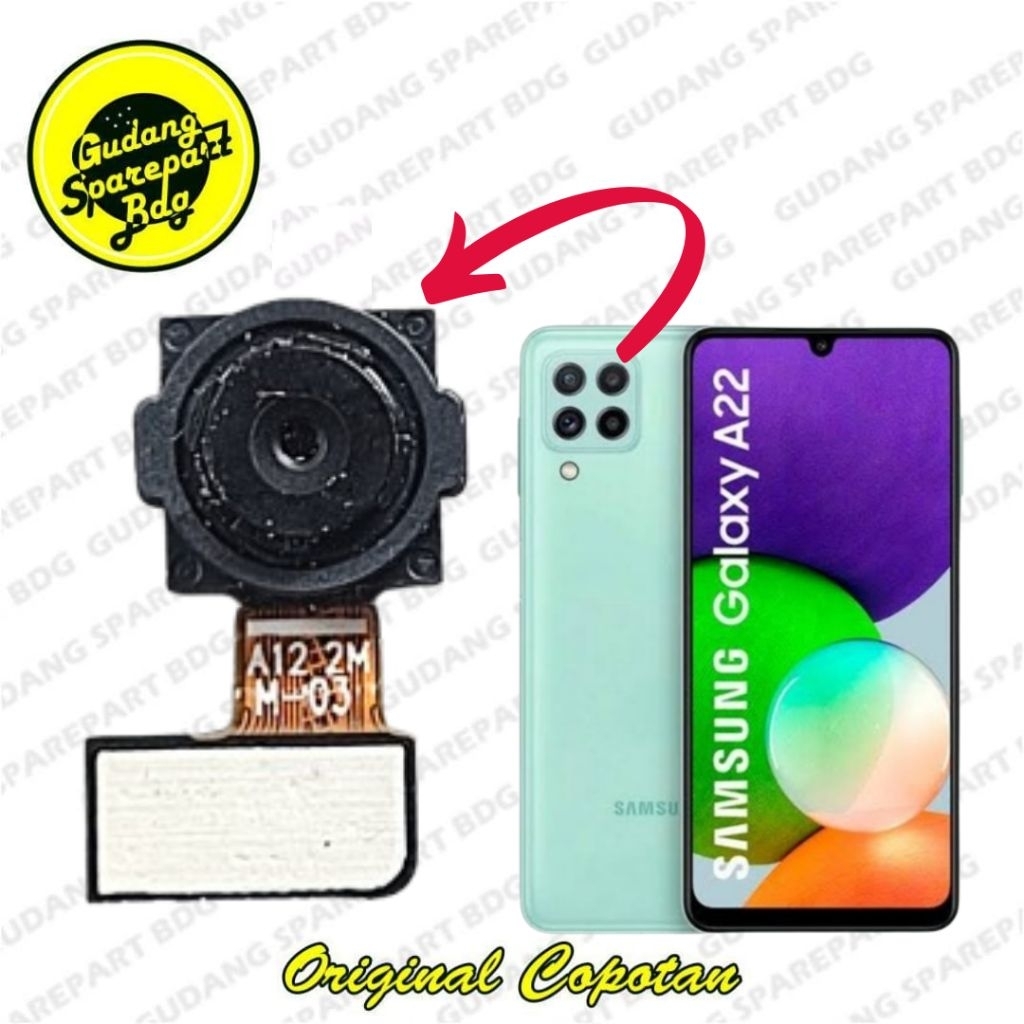 Kamera Belakang Kecil Samsung A22 4G second  Copotan
