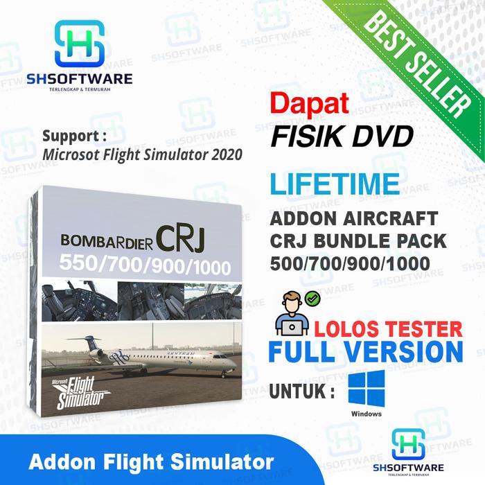 Bombardier CRJ Full Pack Addon Full Version – Pesawat Regional Realistis untuk Flight Simulator
