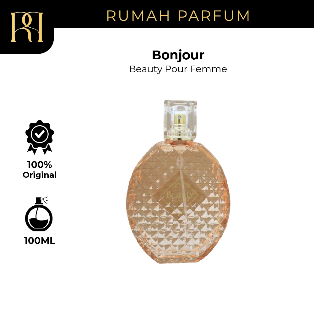 Parfum Wanita Bonjour Beauty Pour Femme (100 mL) Perfume Cewek Tahan Lama dan Wangi