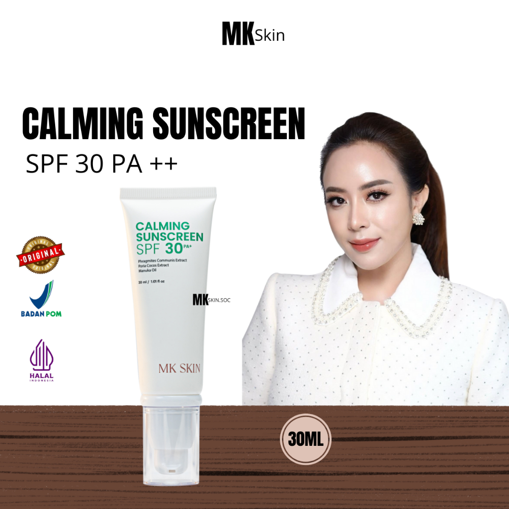 MK Skin Calming Sunscreen SPF 30 PA+ - Sunblock Wajah Untuk Kulit Sensitif - Proteksi Sinar UV Sekal