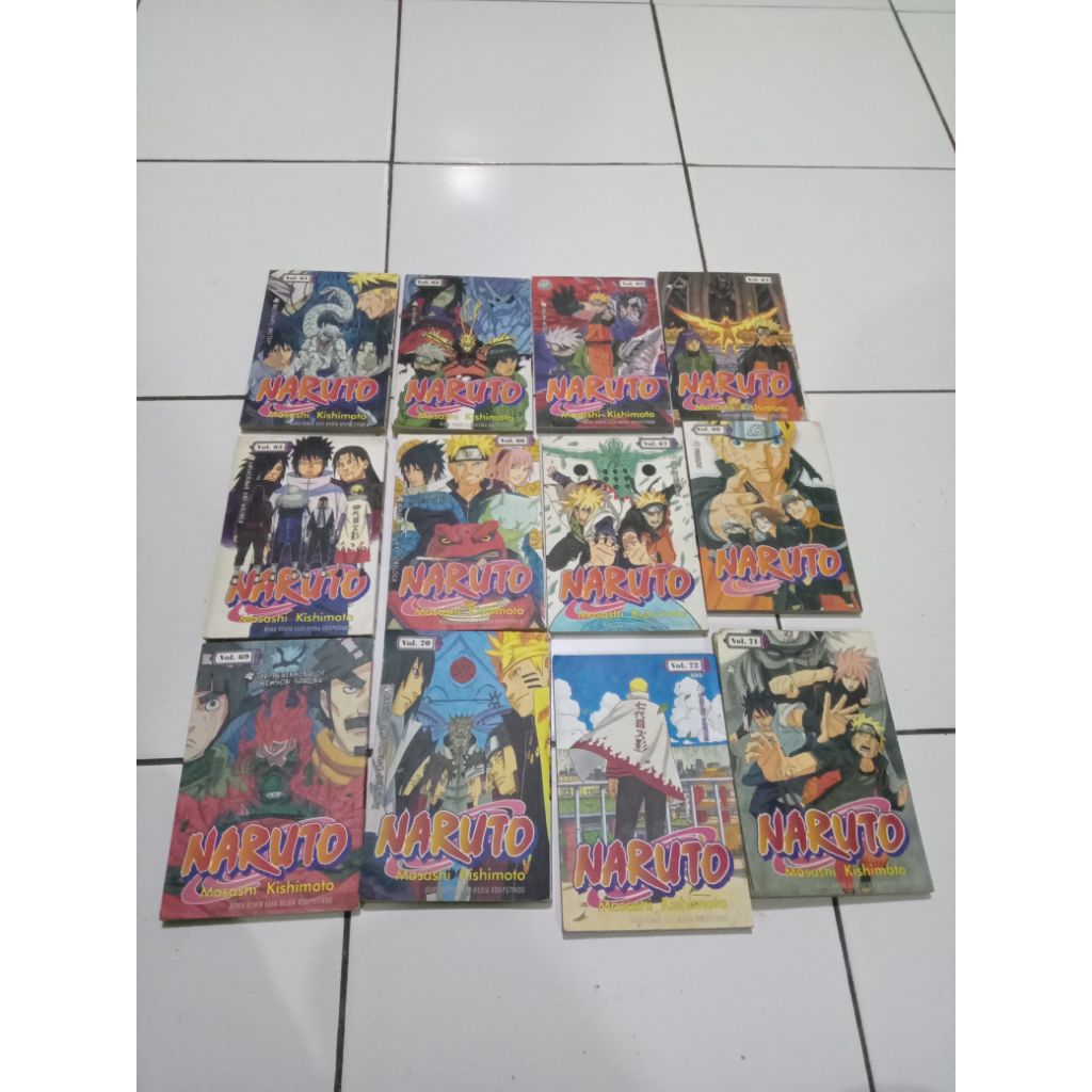 Komik Naruto 61-72 Fullset Original seken