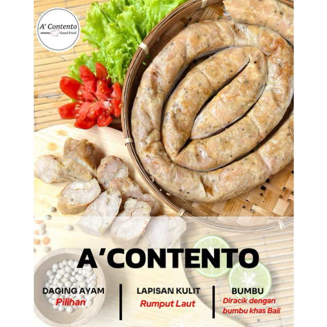 URUTAN AYAM ASAP MAKANAN KHAS BALI SOSIS BALI