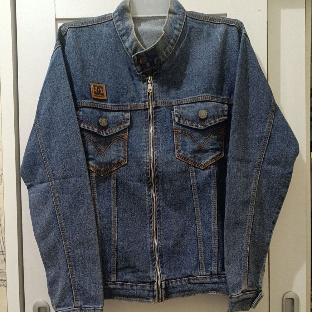 Preloved second jaket denim jeans pria laki