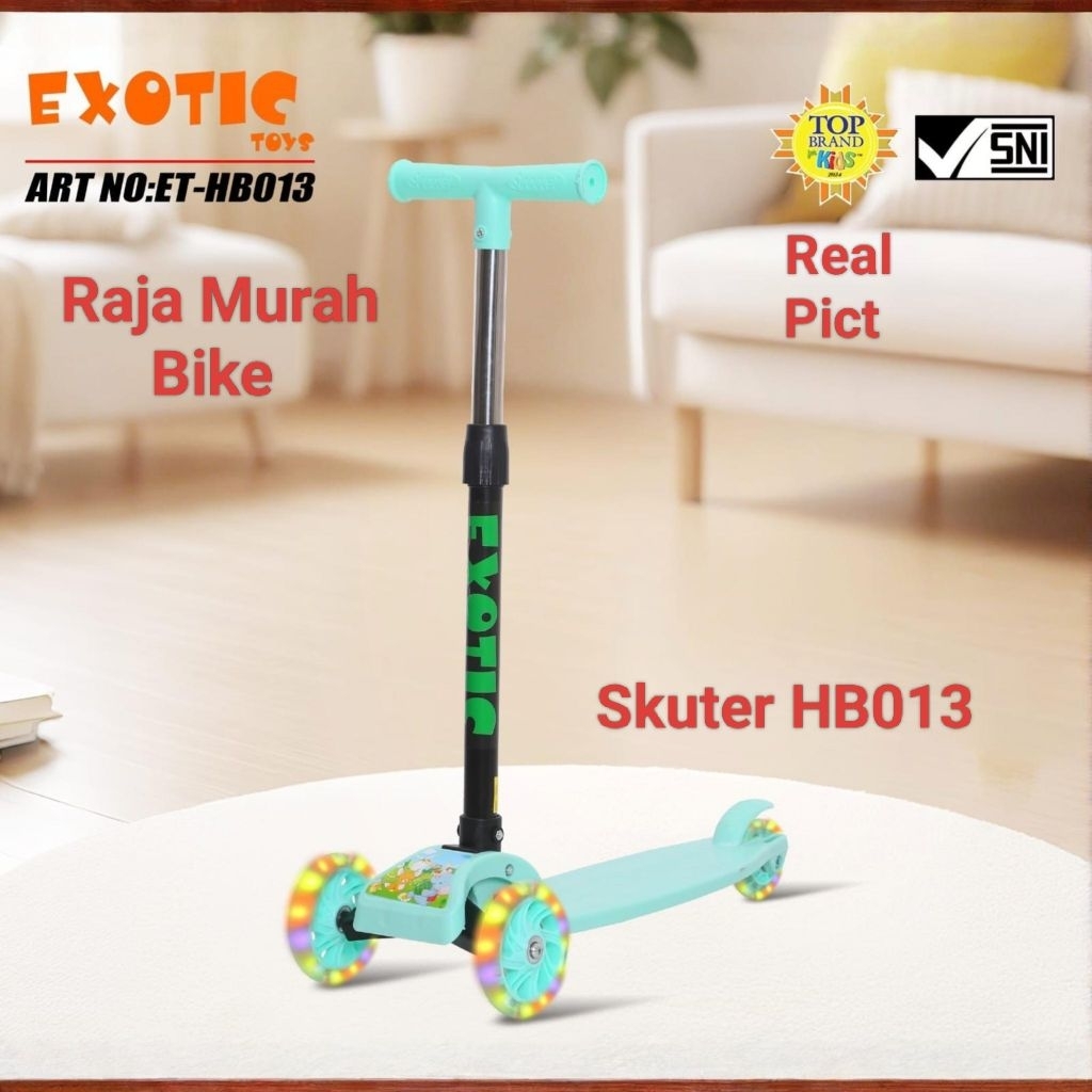 Scooter Exotic HB 013 Mainan Anak Scooter Roda Tiga Mainan Skuter ET-HB 013