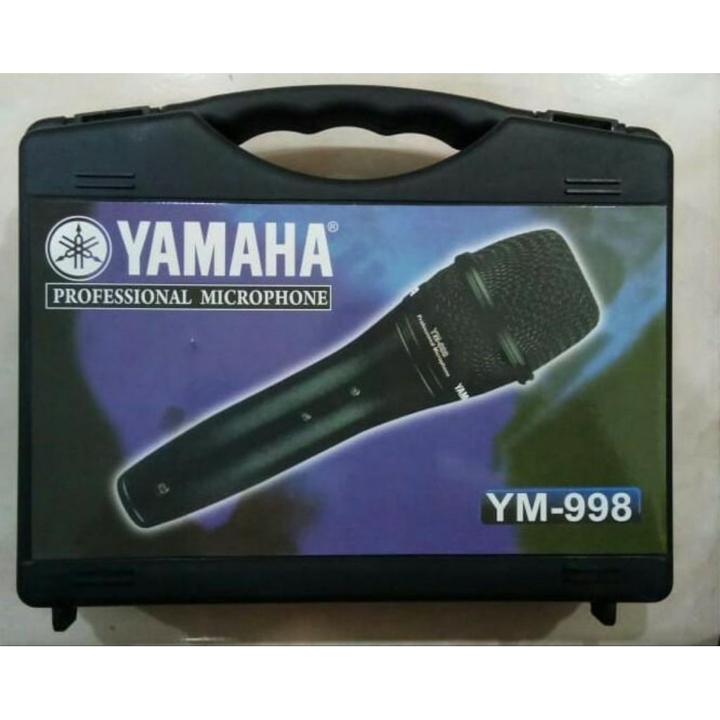 Mic Yamaha YM998 / YM 998 + Koper + kabel 3 meter Utk Karaoke studio