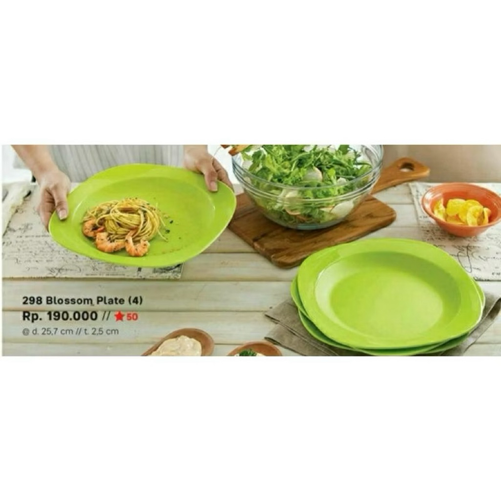PROMO BLOSSOM PLATE PIRING TUPPERWARE MURAH ORI