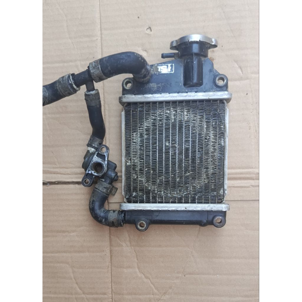 1 set pendingin Radiator full thermostat HONDA VARIO 110 karburator KVB / VARIO 110 tecno original c