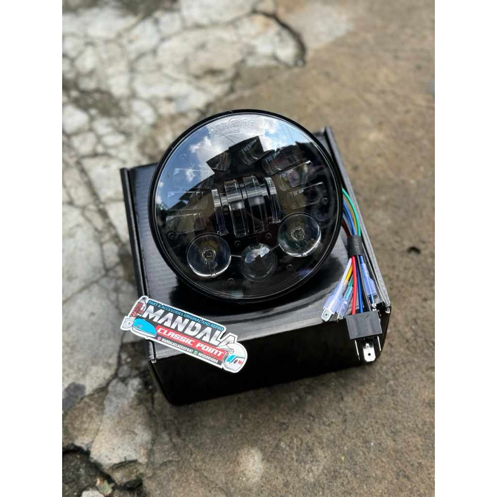 Lampu Daymaker 5.75 inch & 7 inch Dus Hitam