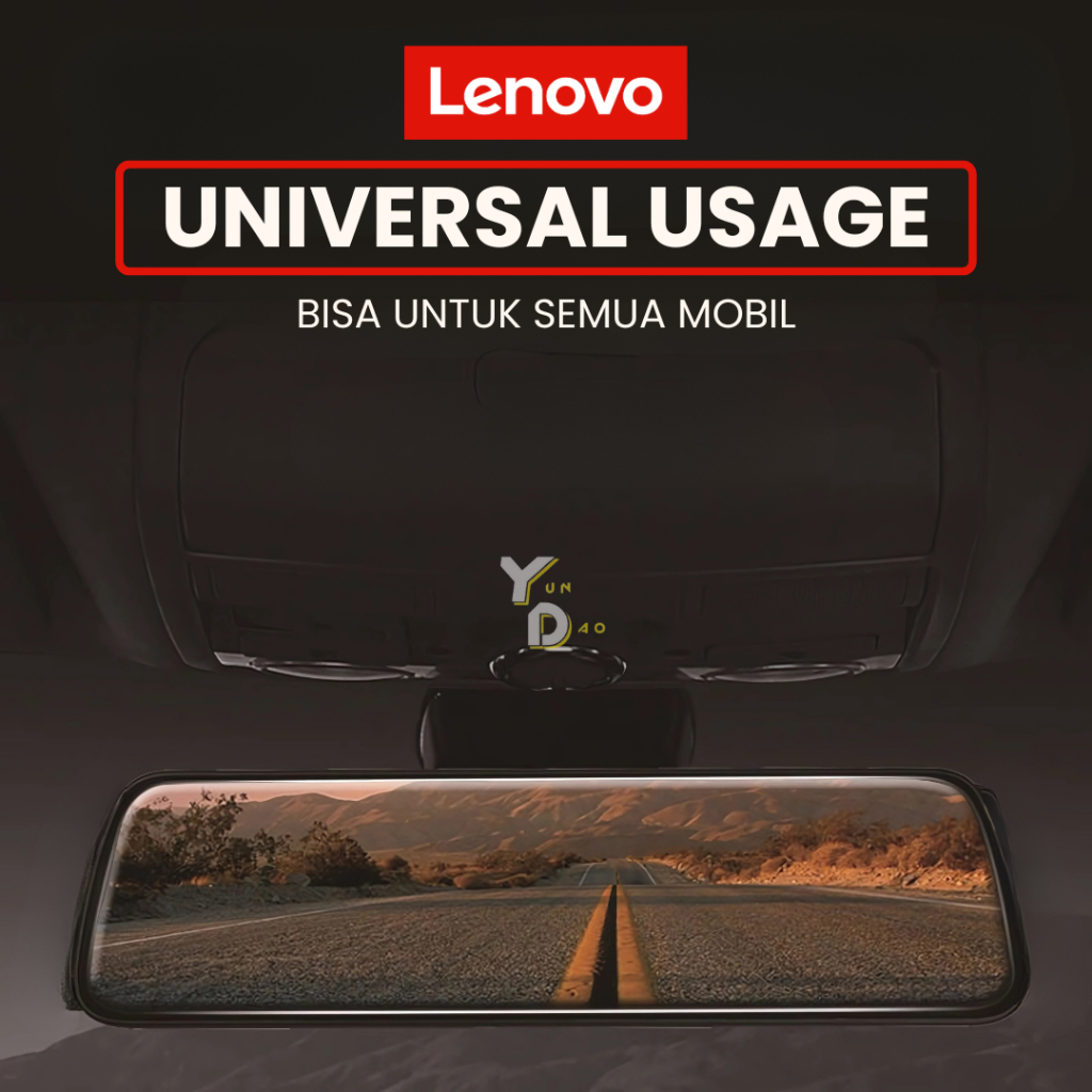 new lenovo m8 pro kamera spion dashcam original dvr dual full-hd full screen