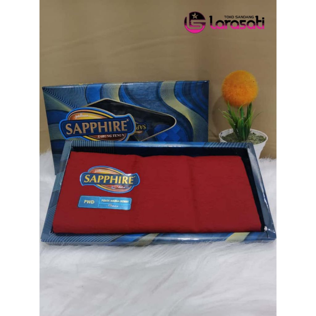 Sarung sapphire dewasa polos warna