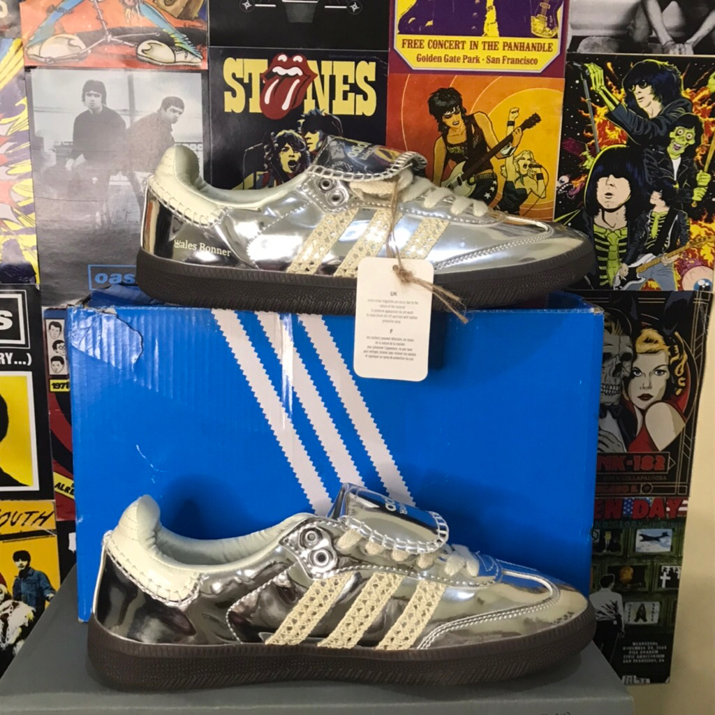 Adidas samba wales bonner og metalic silver