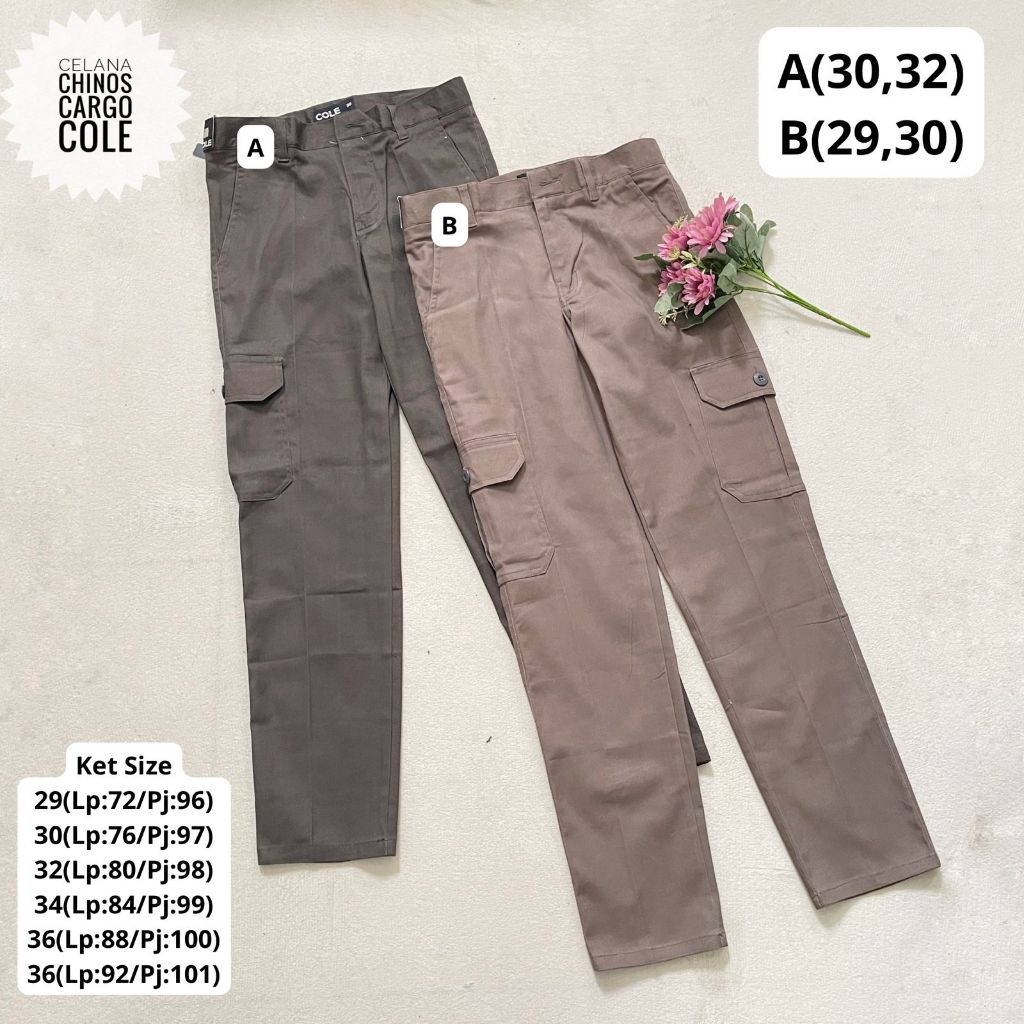 CELANA CARGO ZIPER COLE BRANDED ORIGINAL