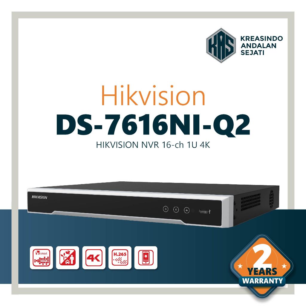 DS-7616NI-Q2 - HIKVISION NVR 16 CH