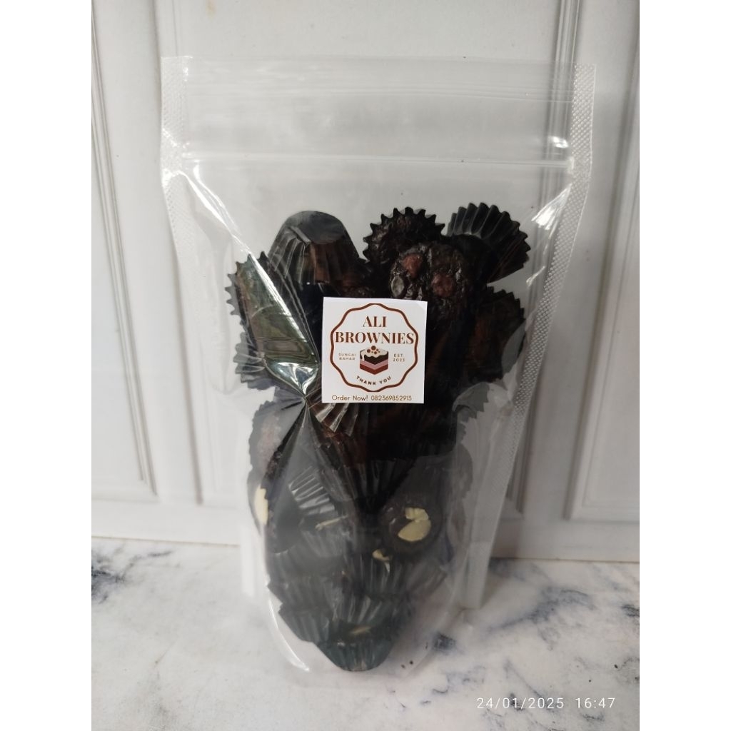 Mini Fudgy Brownies Cup | Brownies Lembut Cokelat Lumer | Cemilan Dessert Manis