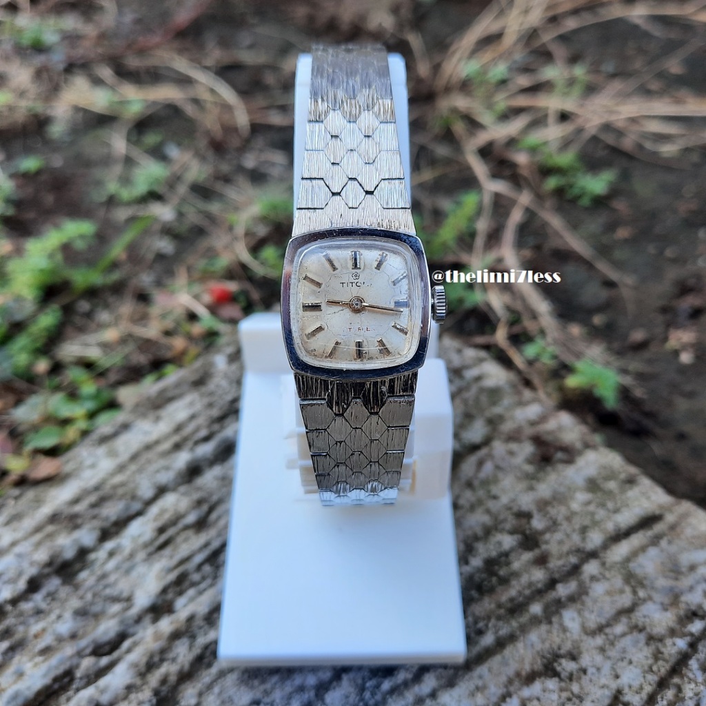 Jam tangan Titoni Titoflex mechanical 17 jewels swiss made ref 95-71237