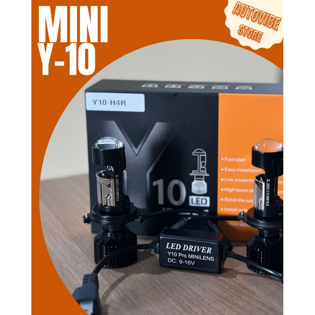 Lampu Utama Mobil Mini Biled Y10 - H4 Lampu Utama Lampu Jauh | Lampu HeadLamp Mini Biled Termurah