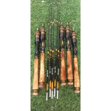 joran udang costum kostum rilset mahkota gagang kayu jati belanda