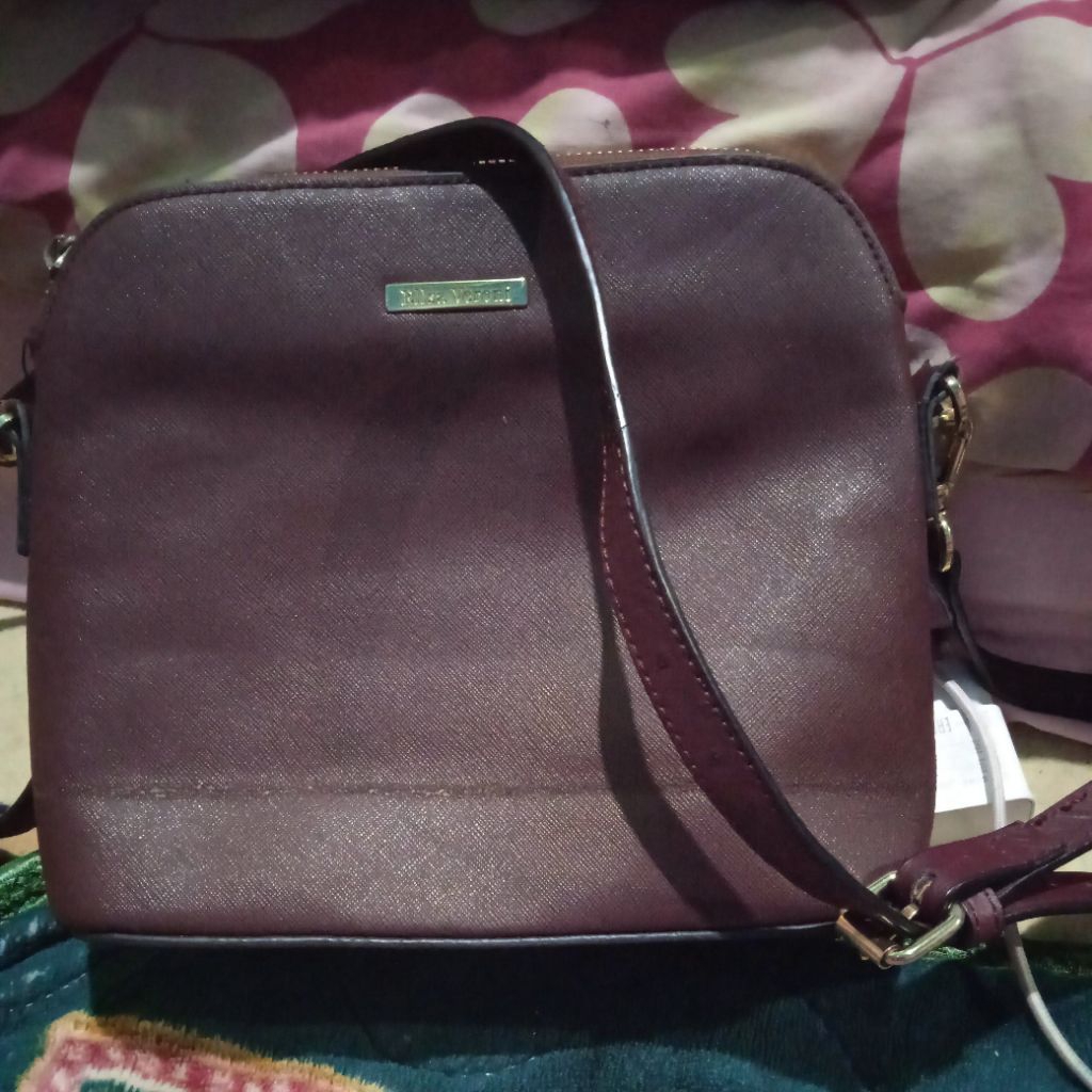 sling bag alma marun